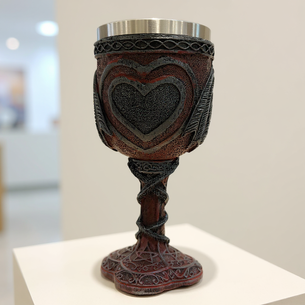 Goblet Aluminium Inside With Resin Design Outside view 2