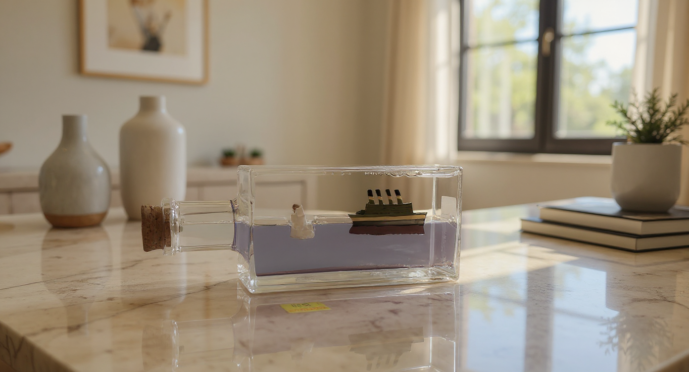 Unsicable Ship in a Bottle view 2