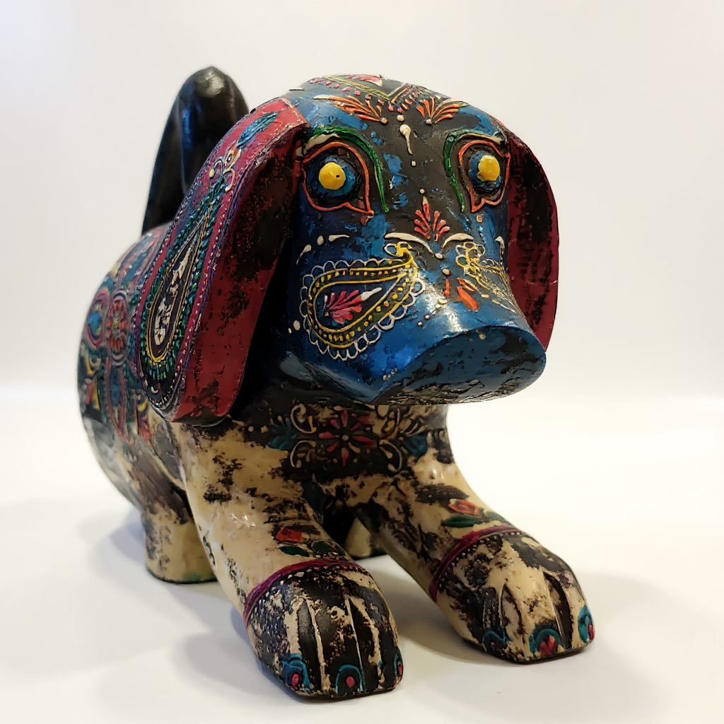 Decorative Painted Puppy 6/9" view 2