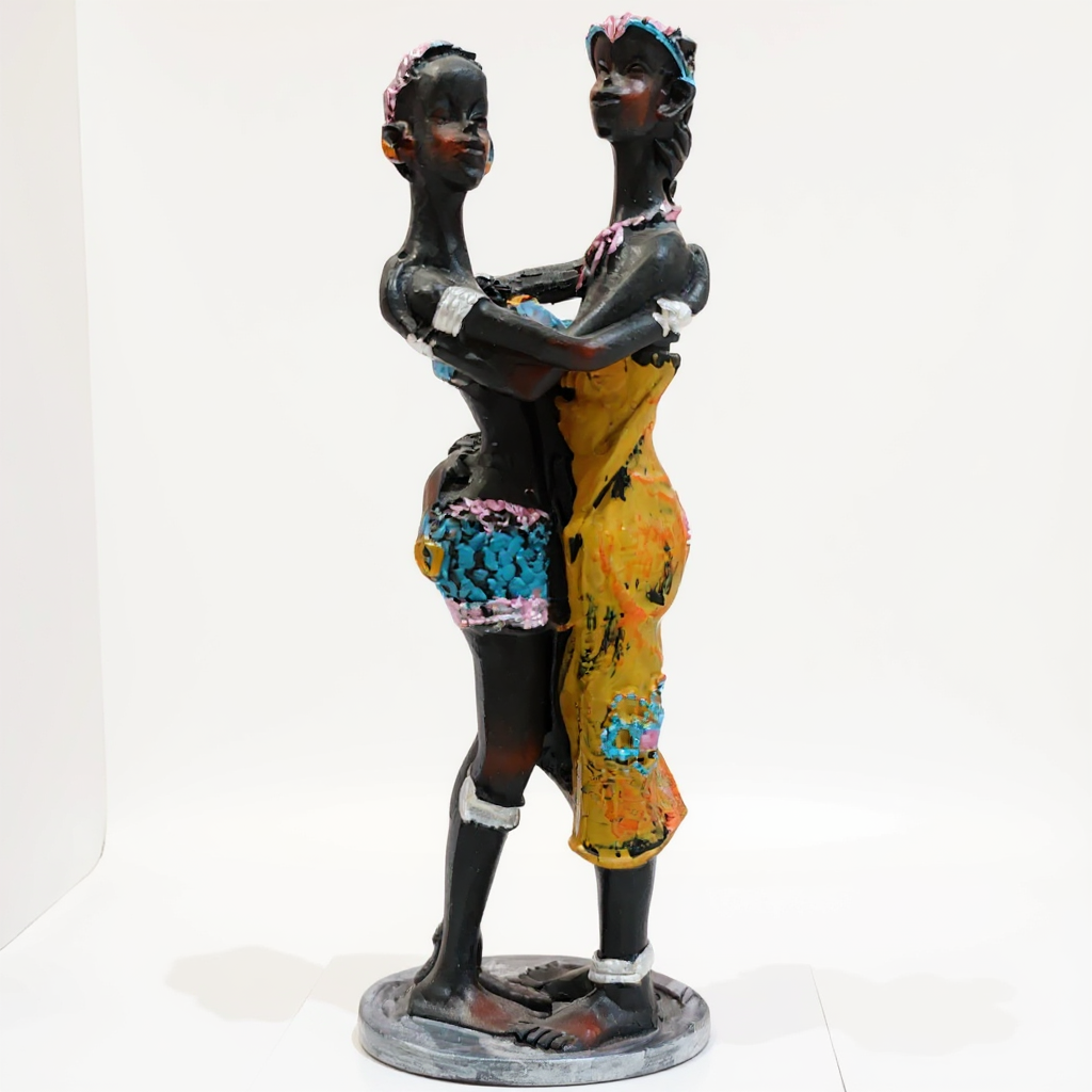 African Couple Figurine