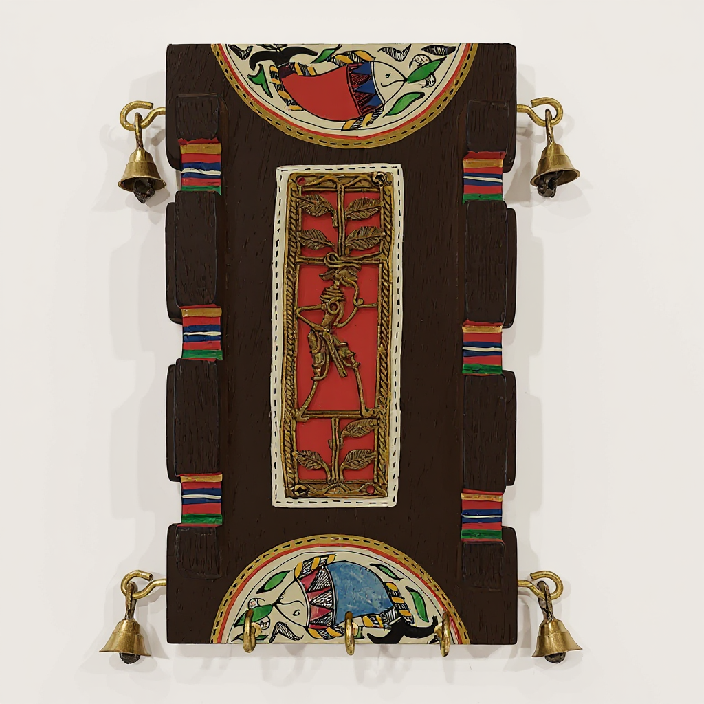 Traditional Wooden Key Holder,Wall Decor 9/7"