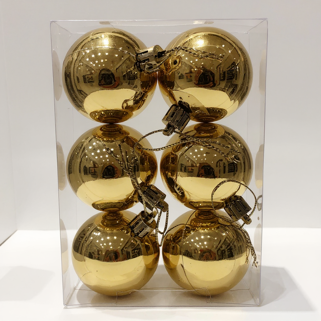 Gold Christmas Decore 4"6" view 2