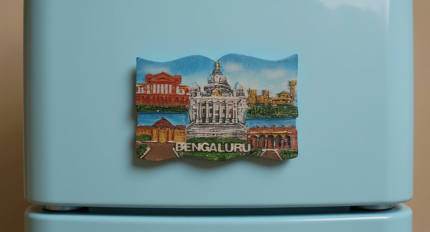 Bengaluru Cityscape Magnet 2/3" view 2