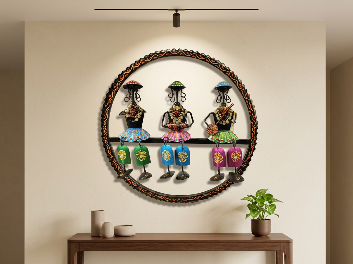 Colorful Metal Wall Hanging 15" view 2