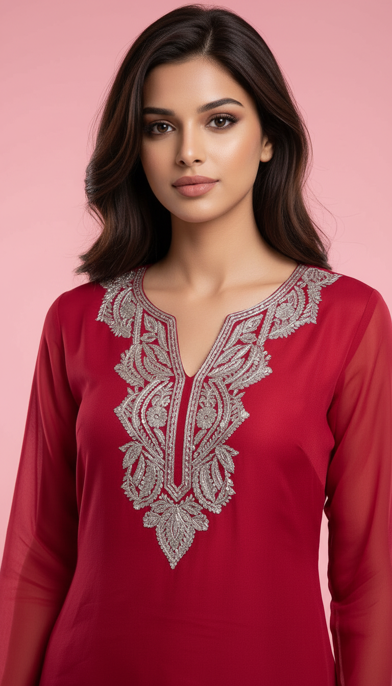Mann Milan Embroidered Kurta Set view 4