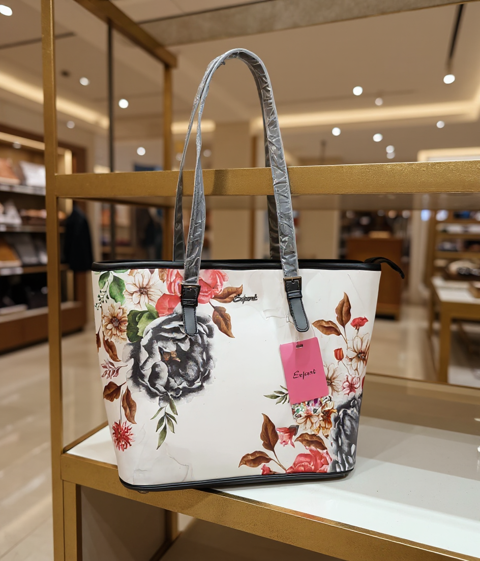 Elegant Floral Tote