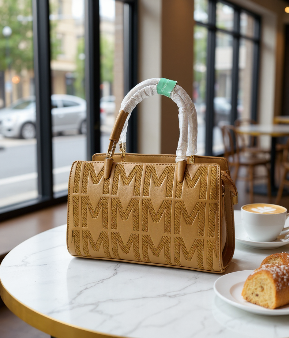 Elegant Tan Handbag Christina Olk