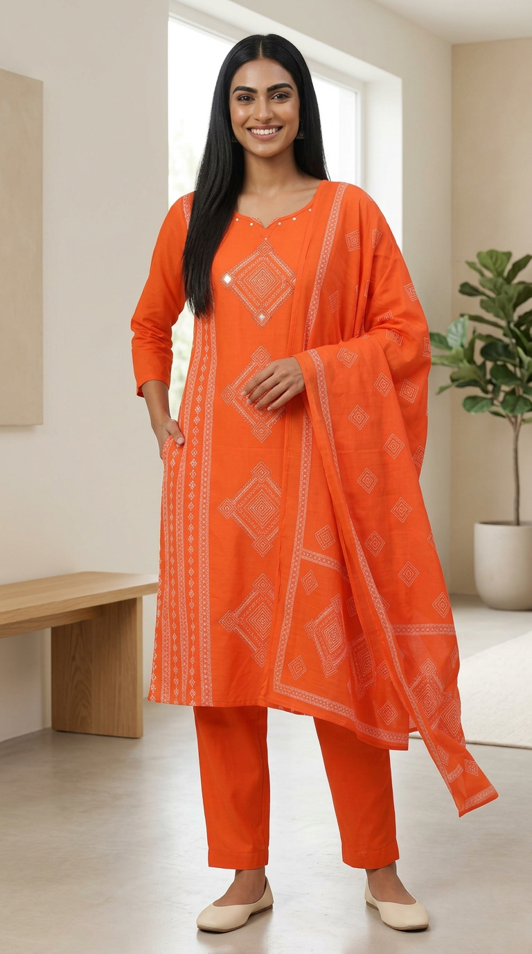 Pure Rayon Straight Suit view 2