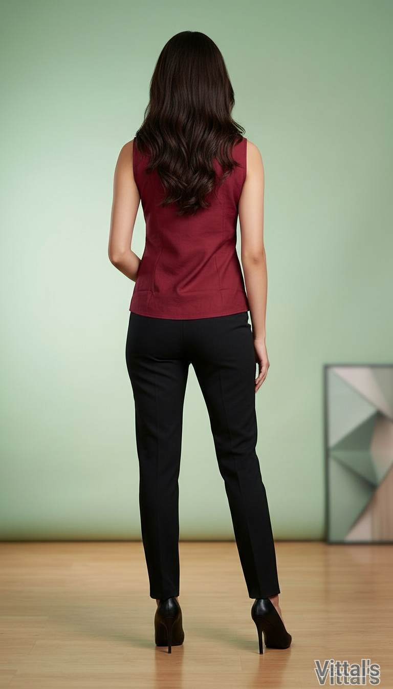 VITTALS SLEEVELESS WRAP TOP view 4