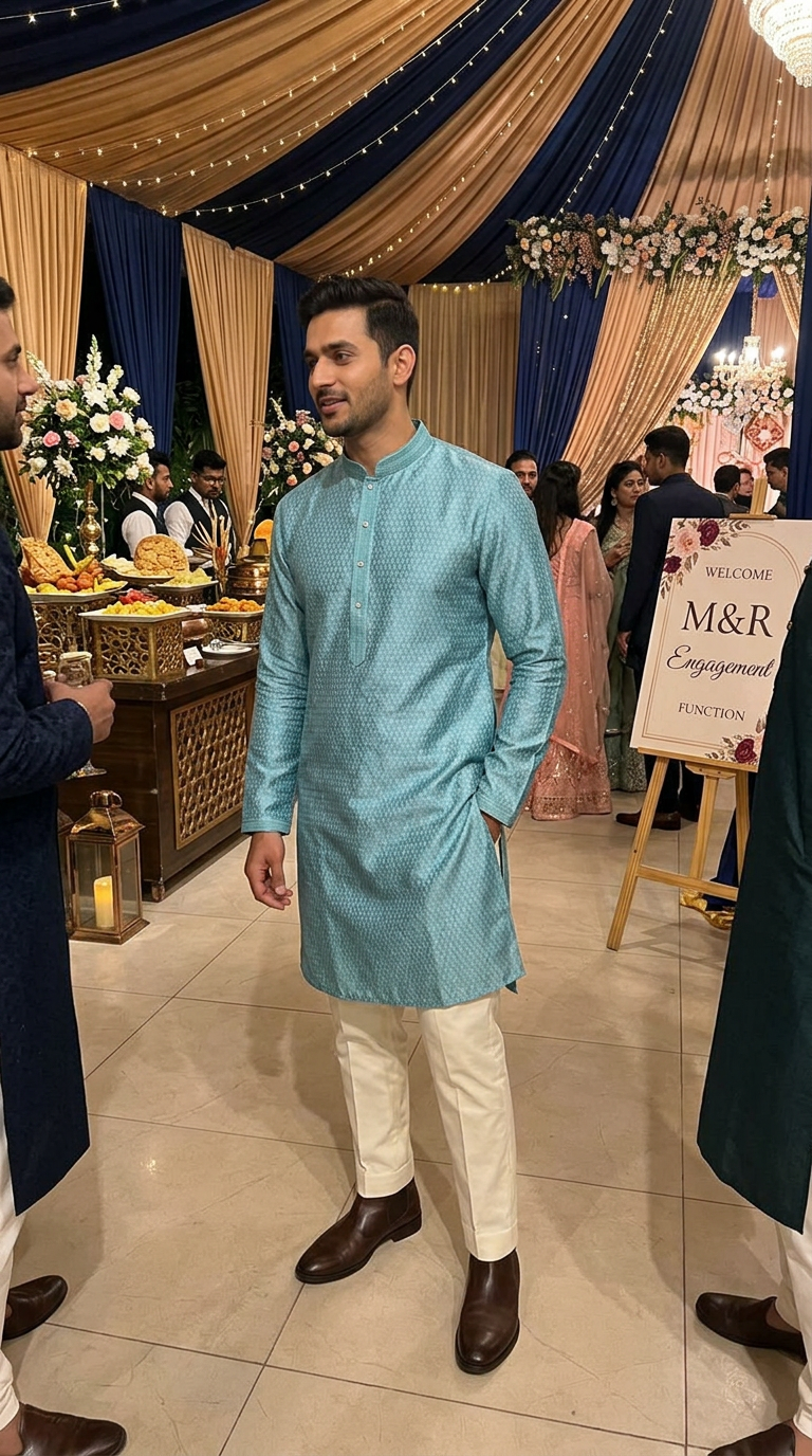 Mens Silk Kurta Suits view 6