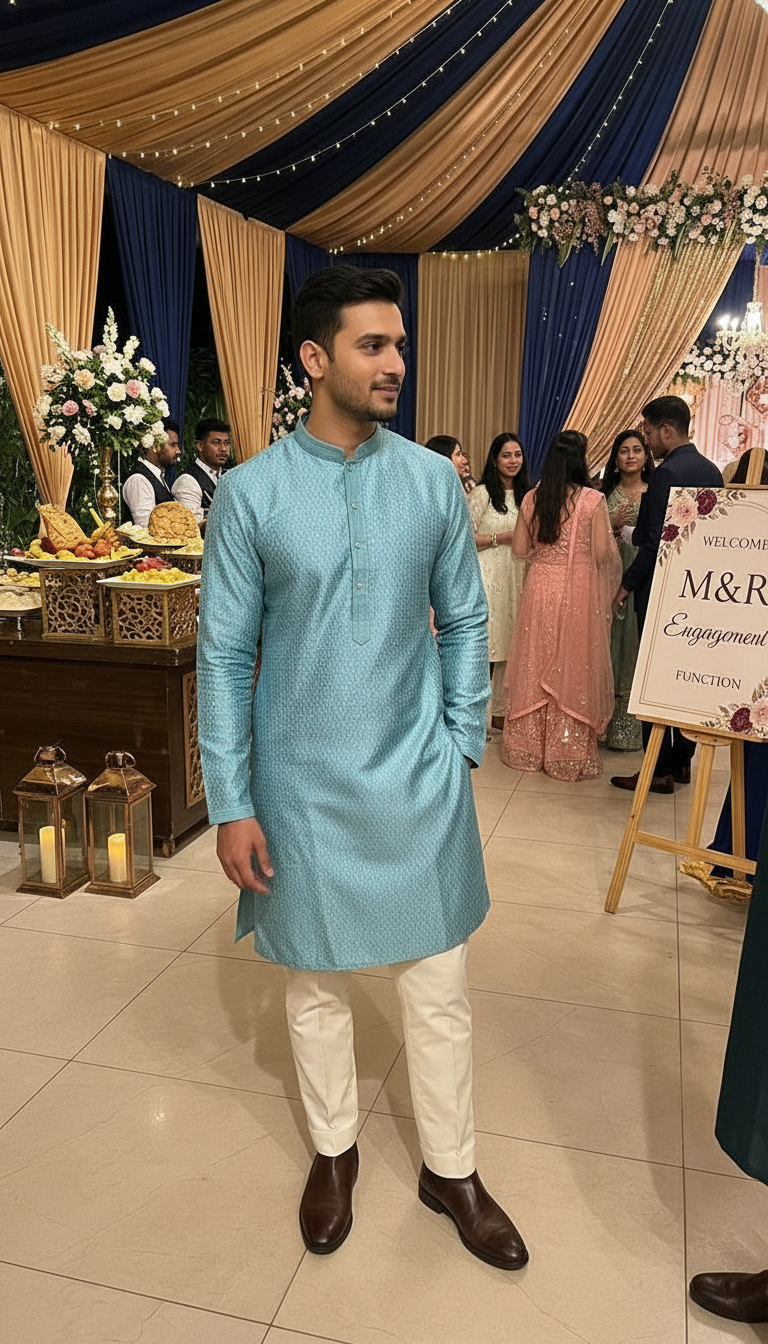 Mens Silk Kurta Suits view 4