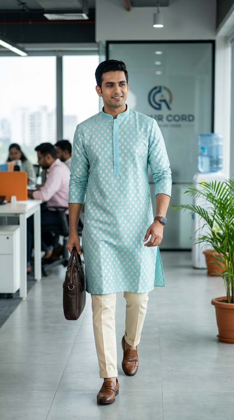 Mens Designer Kurta view 6
