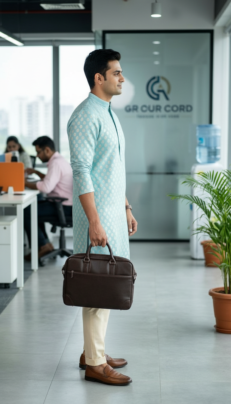 Mens Designer Kurta view 3