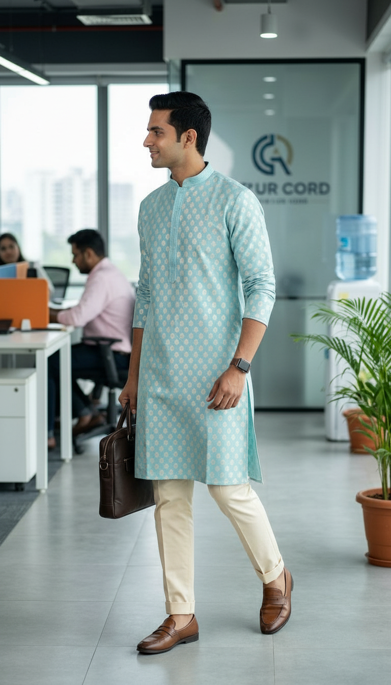 Mens Designer Kurta view 2