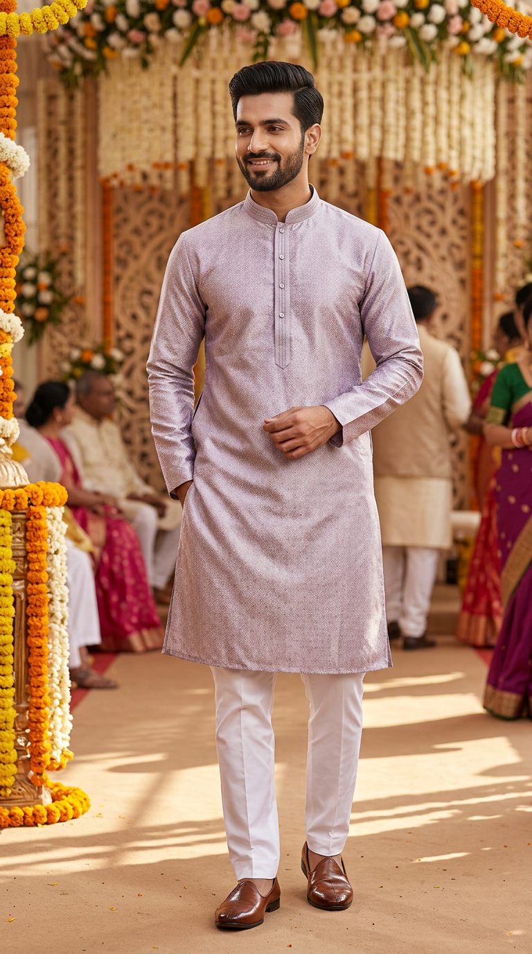 Mens Cotton Kurta view 6