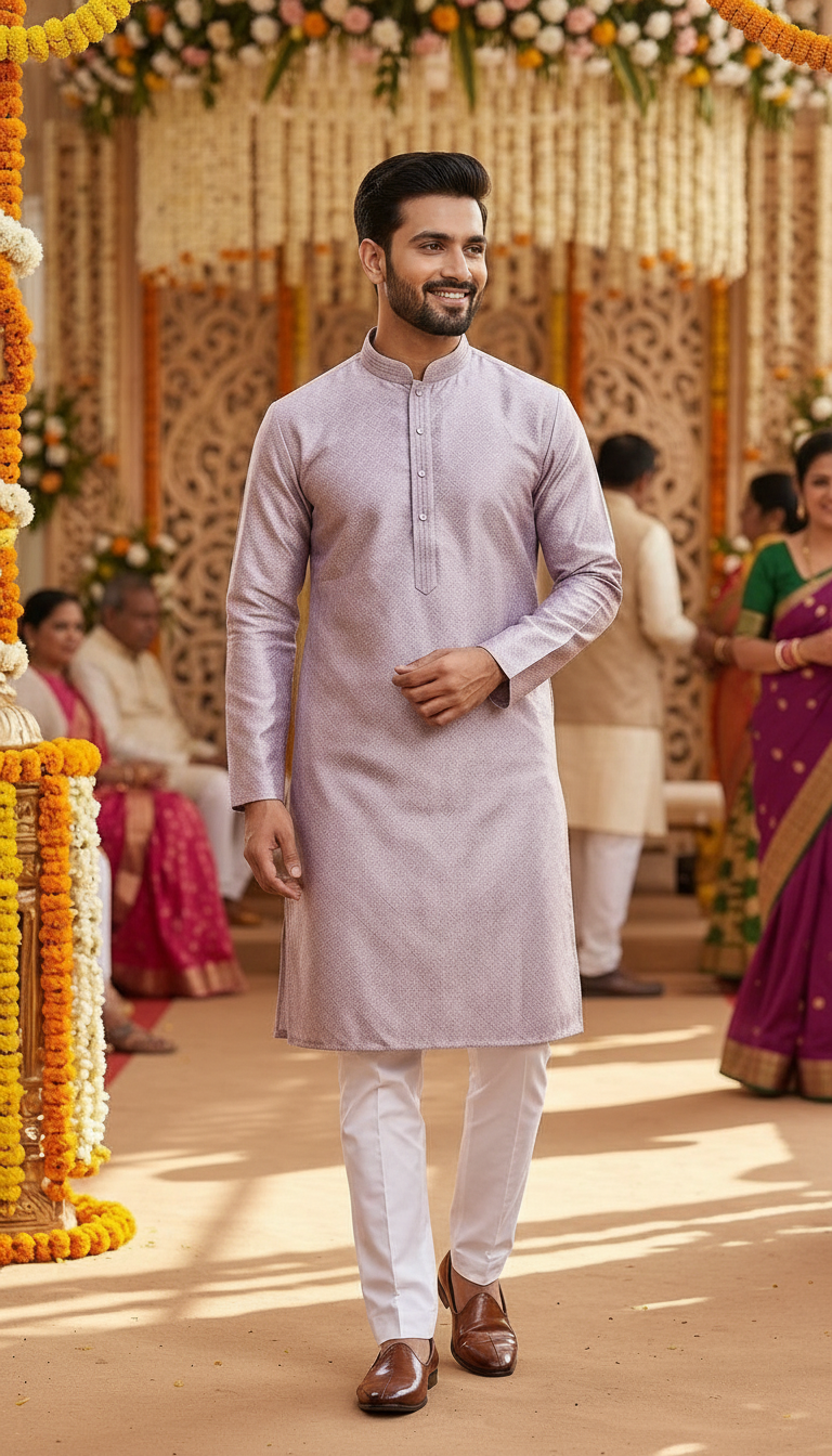 Mens Cotton Kurta view 5