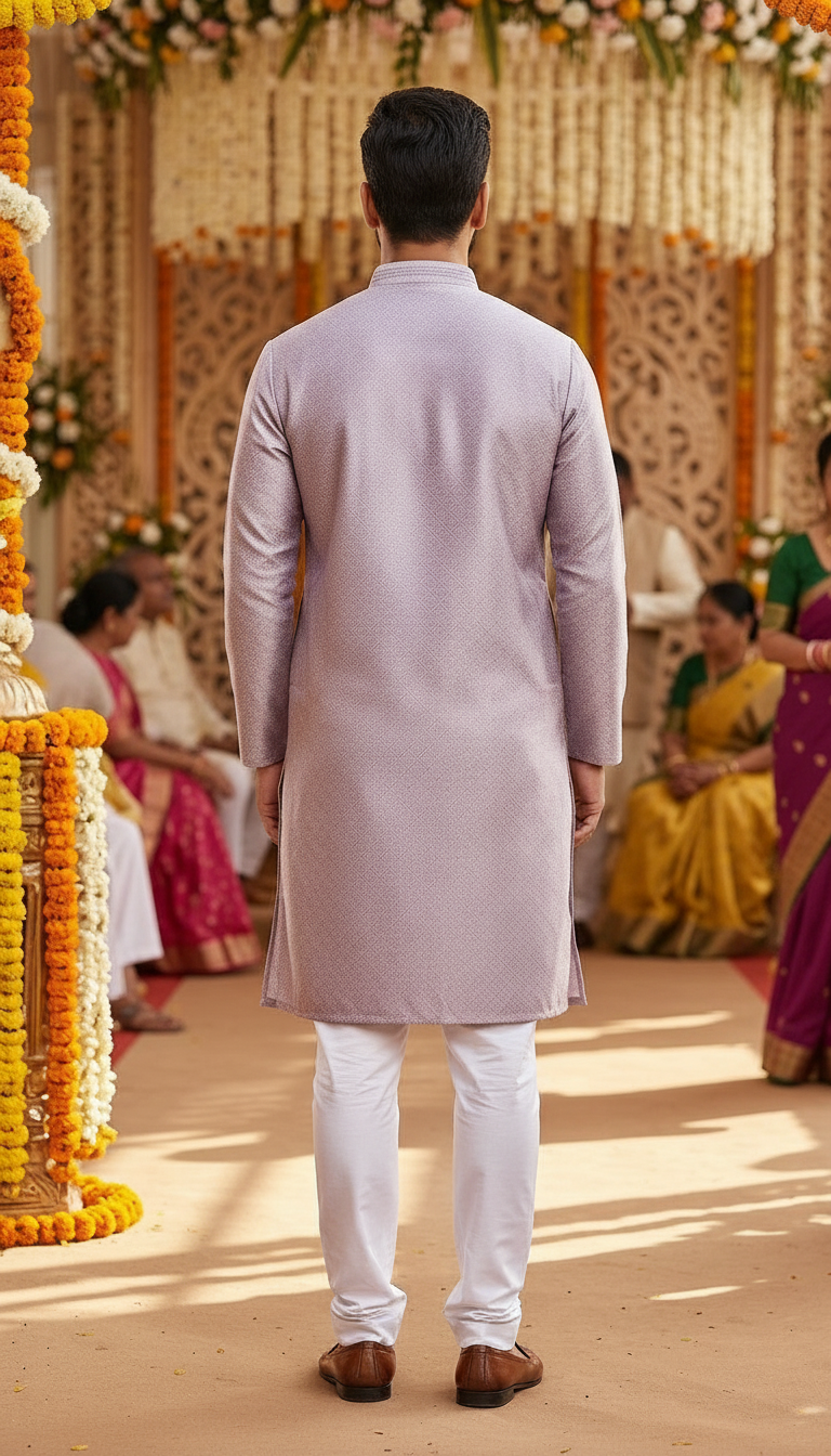 Mens Cotton Kurta view 4
