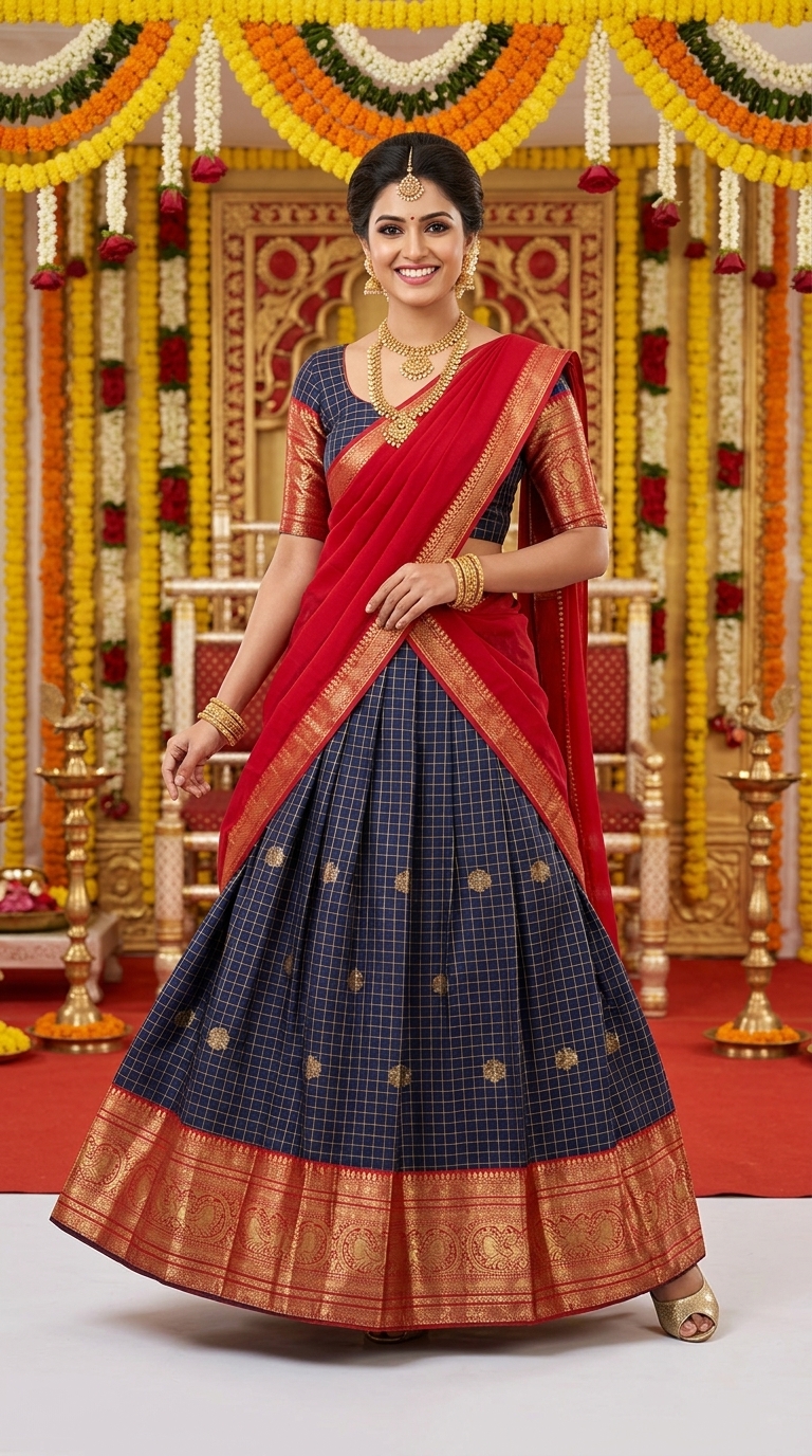 Traditional Lehanga Set view 6