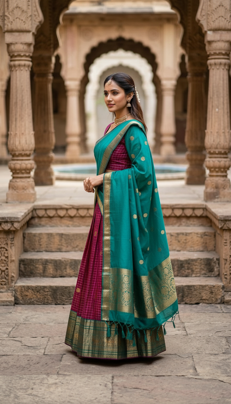 Elegant Festive Lehanga Set view 3