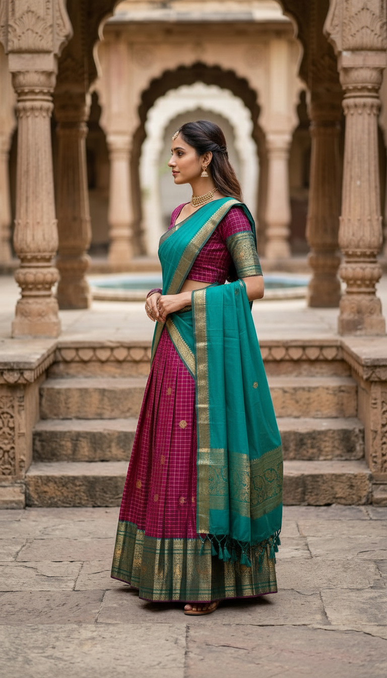 Elegant Festive Lehanga Set view 2