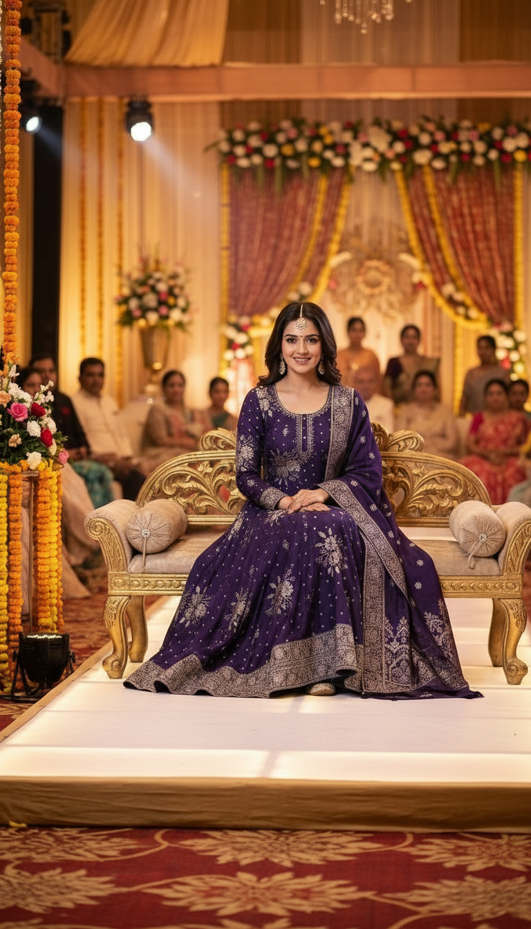 Elegant Embroidered Anarkali view 2