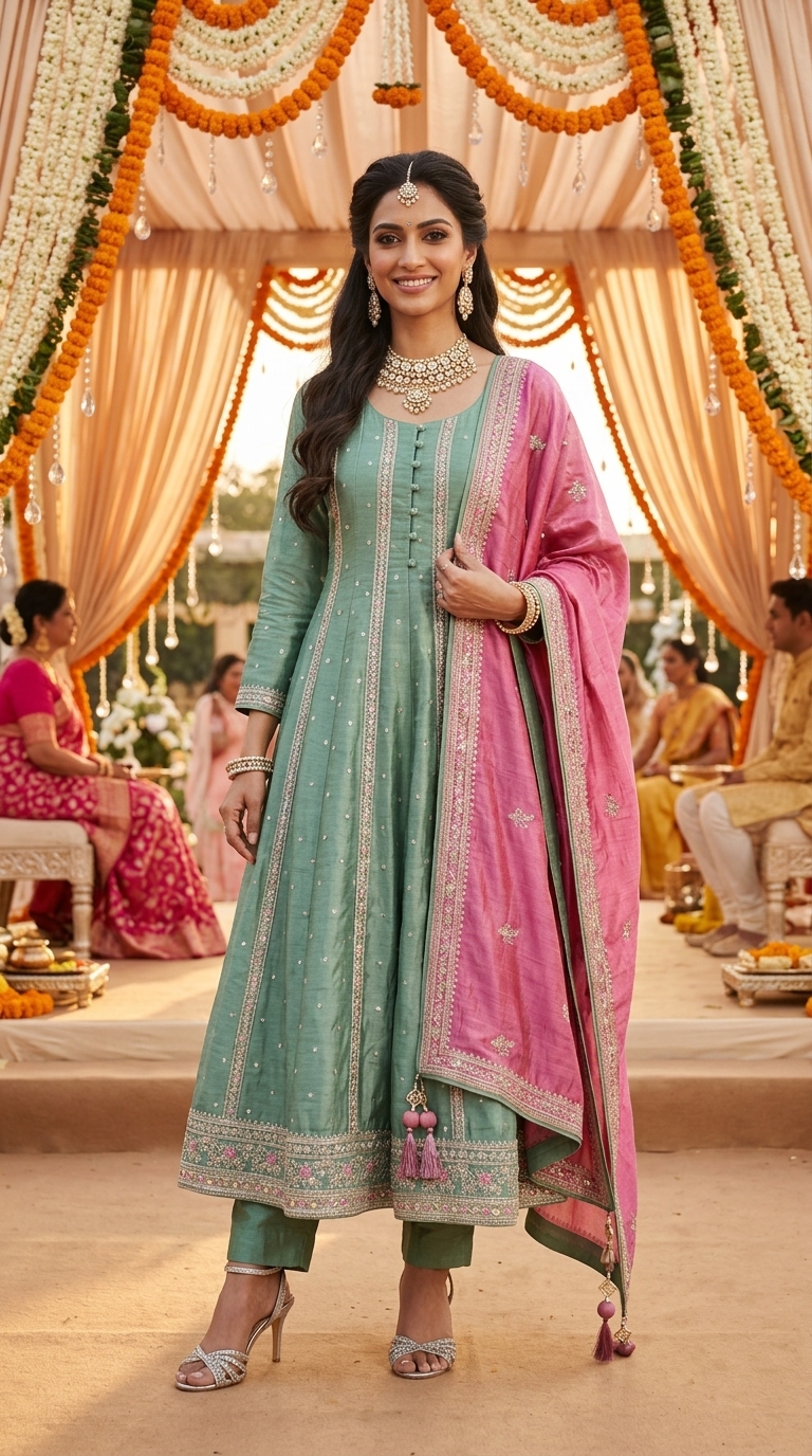 Elegant Anarkali Suit view 4