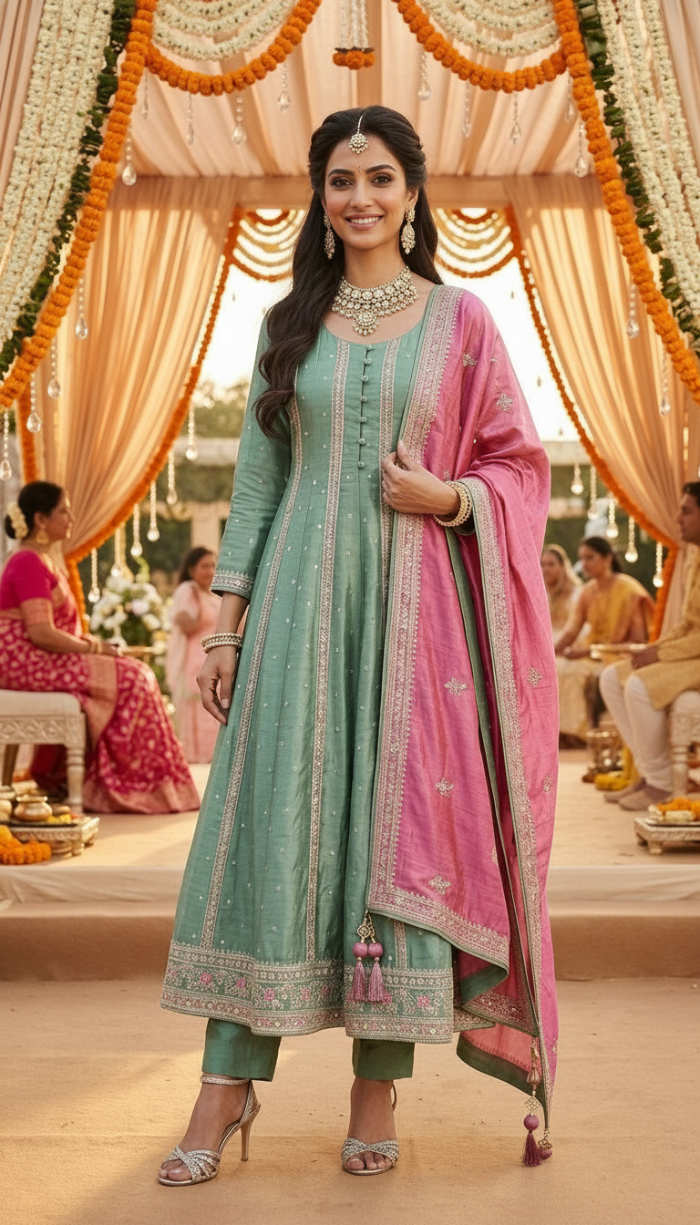 Elegant Anarkali Suit view 2