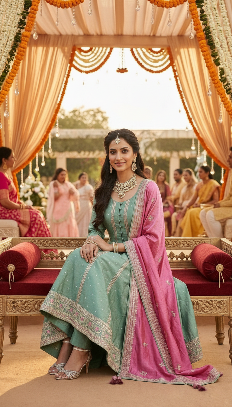 Elegant Anarkali Suit view 3