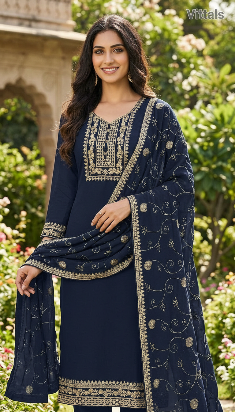 Vittals Embroidered Salwar Suit view 2