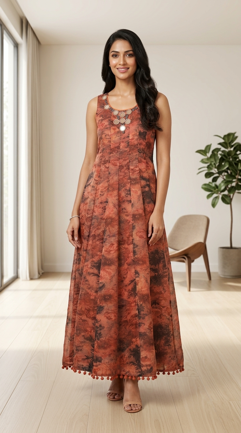 Elegant Sleeveless Gown view 5