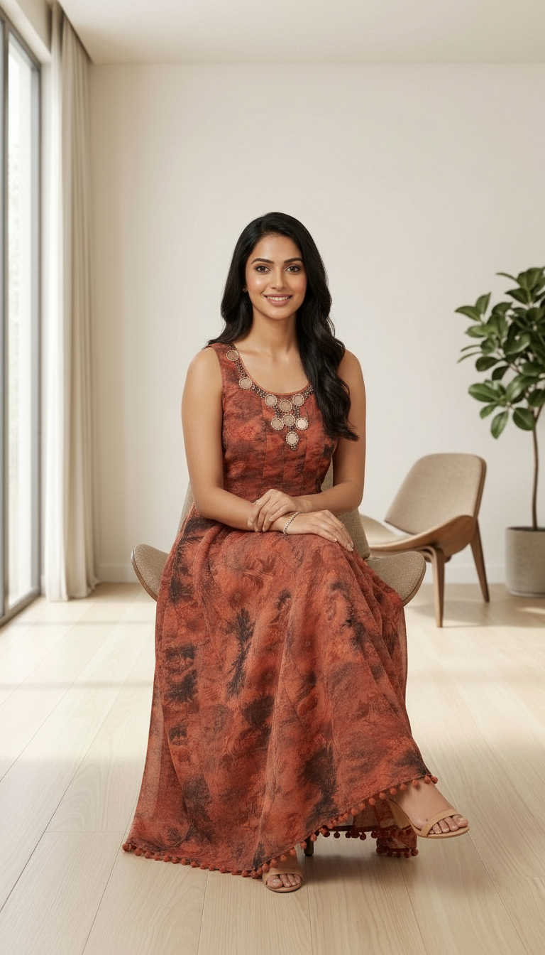 Elegant Sleeveless Gown view 4