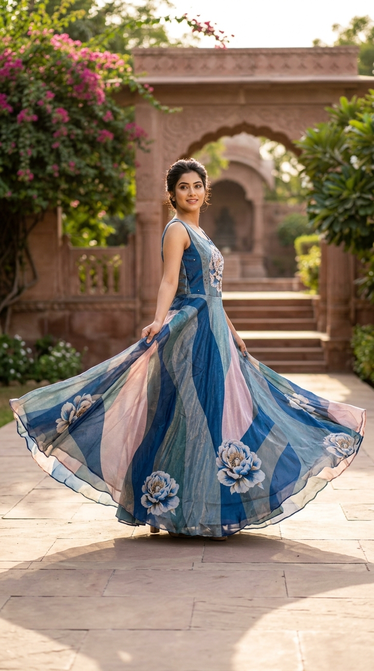 Floral Festive Gown view 5