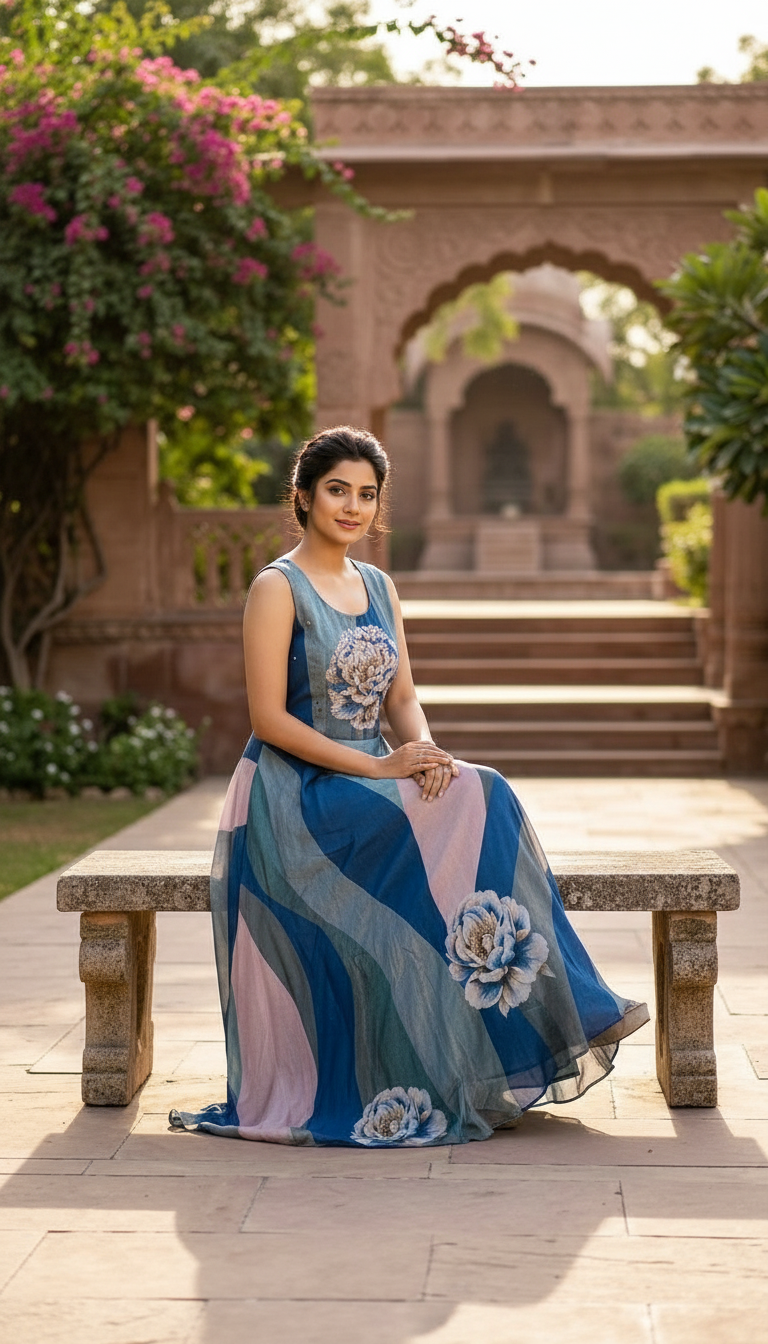 Floral Festive Gown view 4