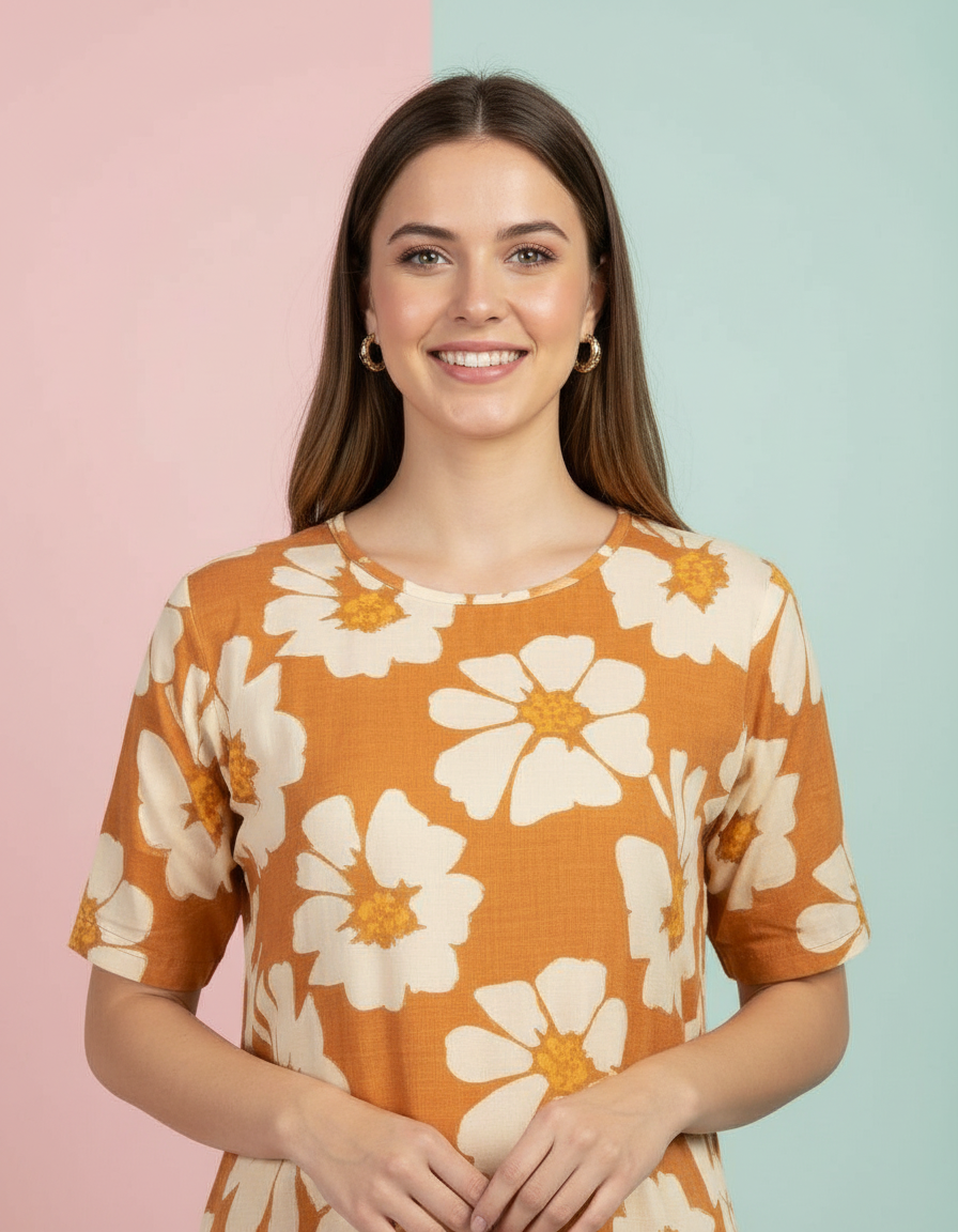 Mustard Bloom Cotton Co-ord Set | Effortless Summer Style view 5