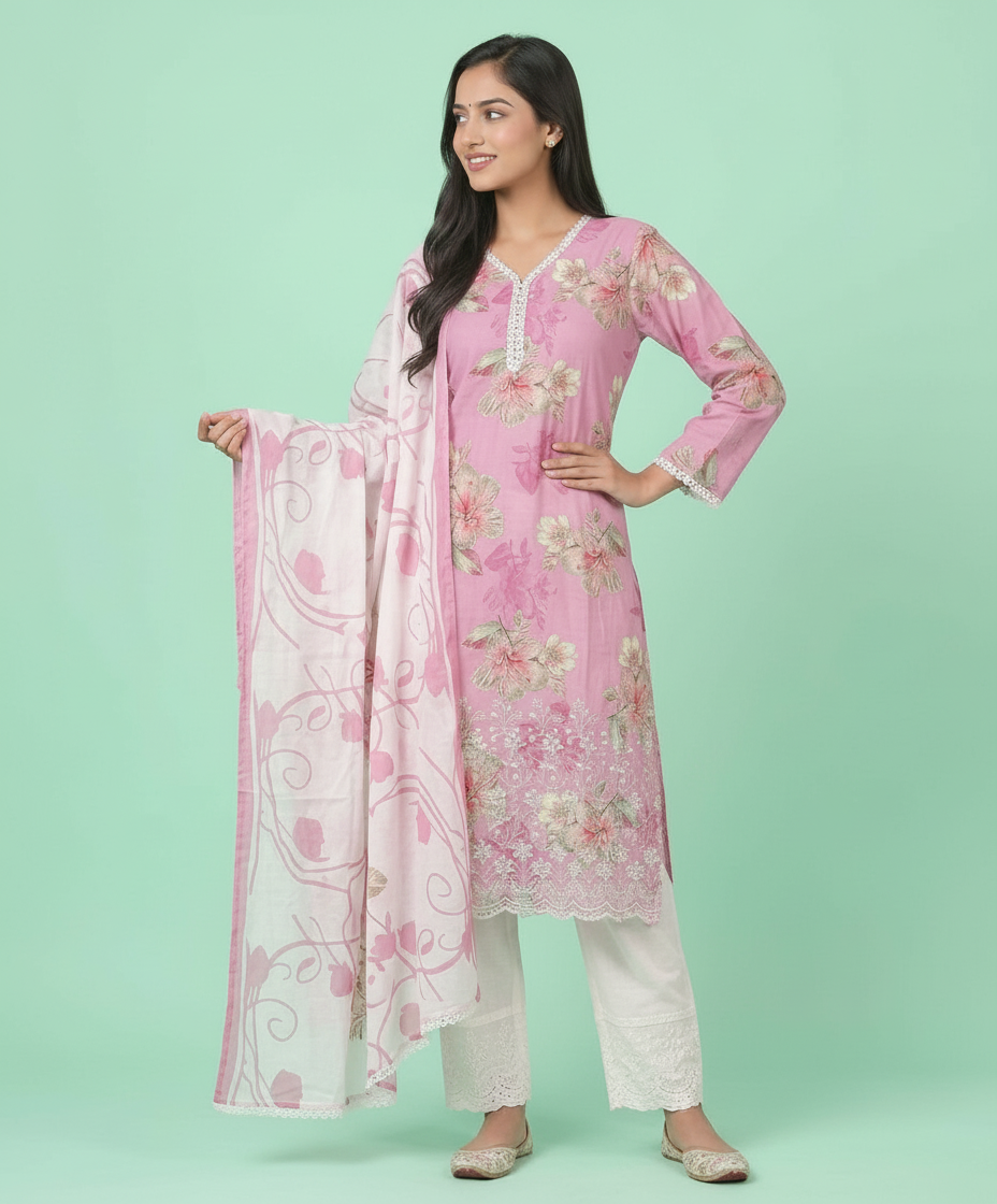 Floral Printed Kurti view 4