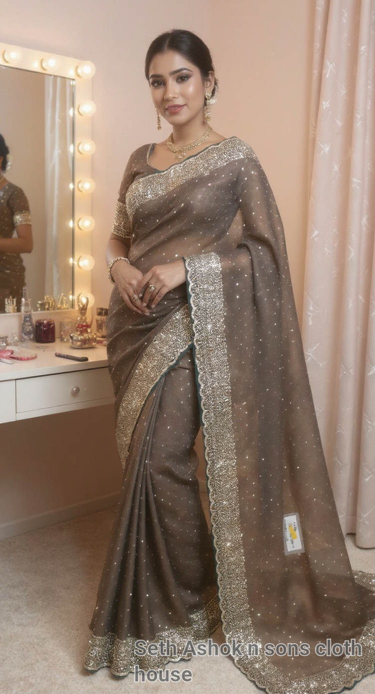 Traditional Sari with Blouse view 6