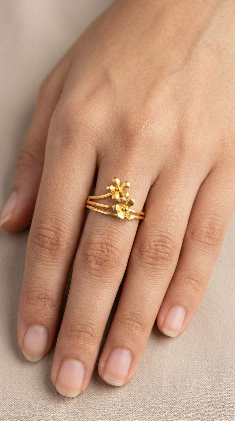 Floral Gold Ring