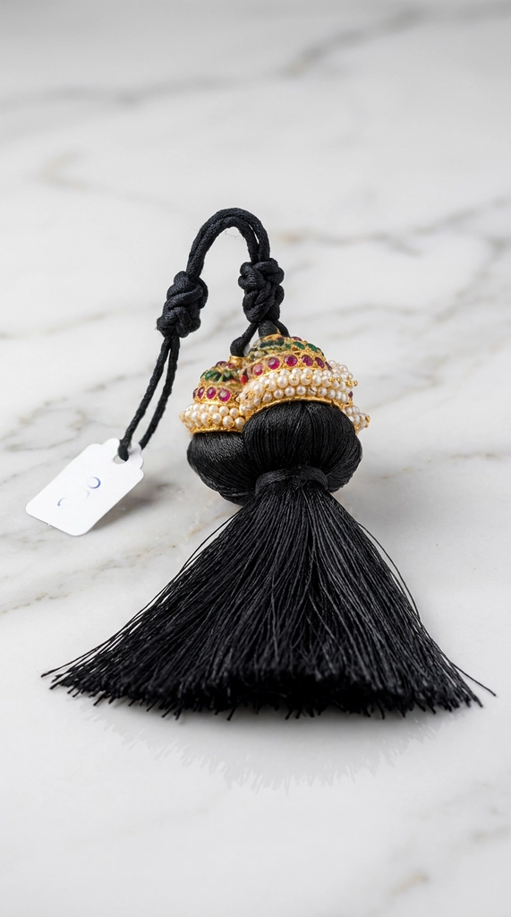 Beaded Tassel Jewellery Piece view 2