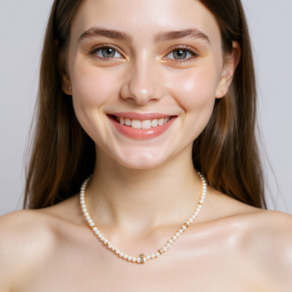 Elegant Pearl Necklace Single view 2