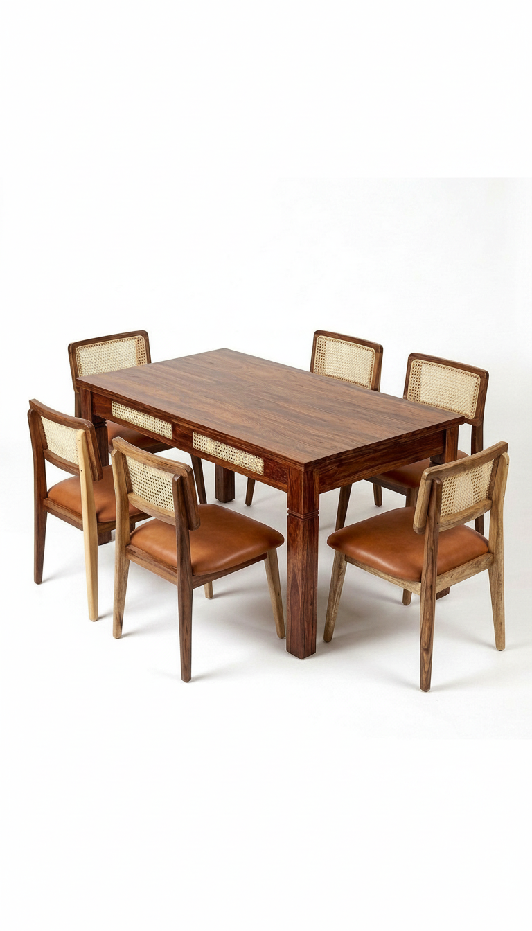 Elegant Wooden Dining Set view 2