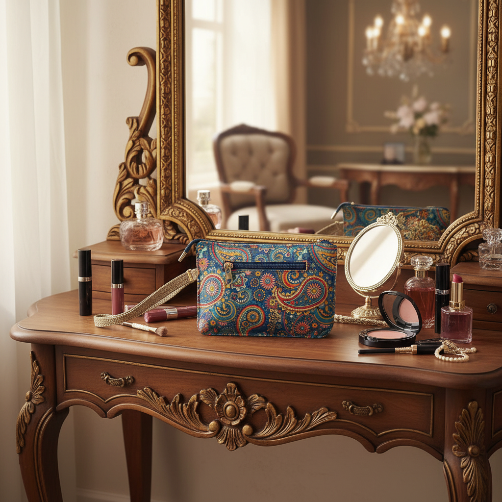 Paisley Print Clutch Bag