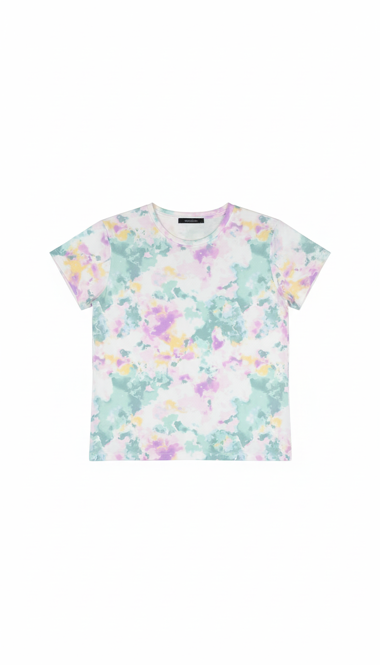Watercolor Print T-Shirt view 2