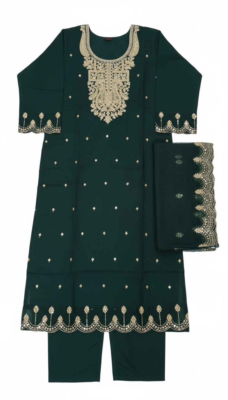 Embroidered Salwar Suit view 2