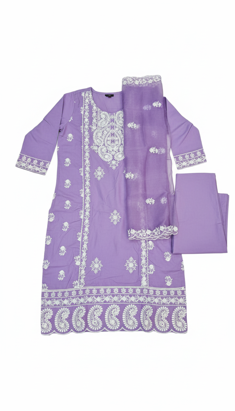 Ethnic Embroidered Kurta Set view 2