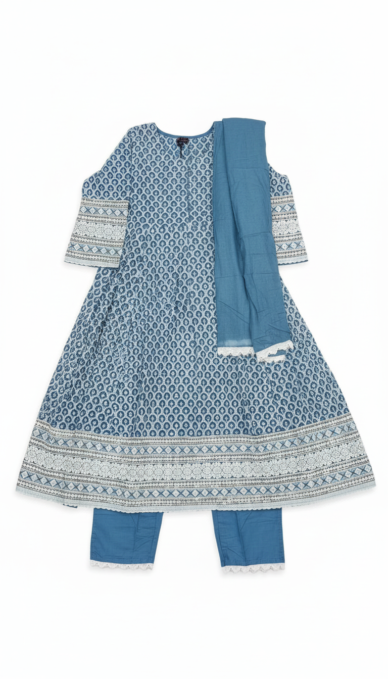Ethnic Kurthi Set view 2