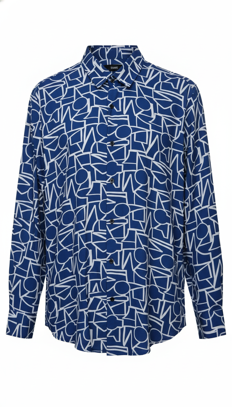 Abstract Print Shirt view 2