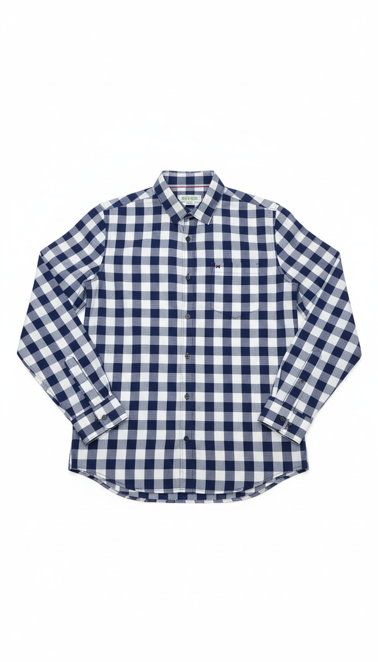 Blue Checked Shirt view 2