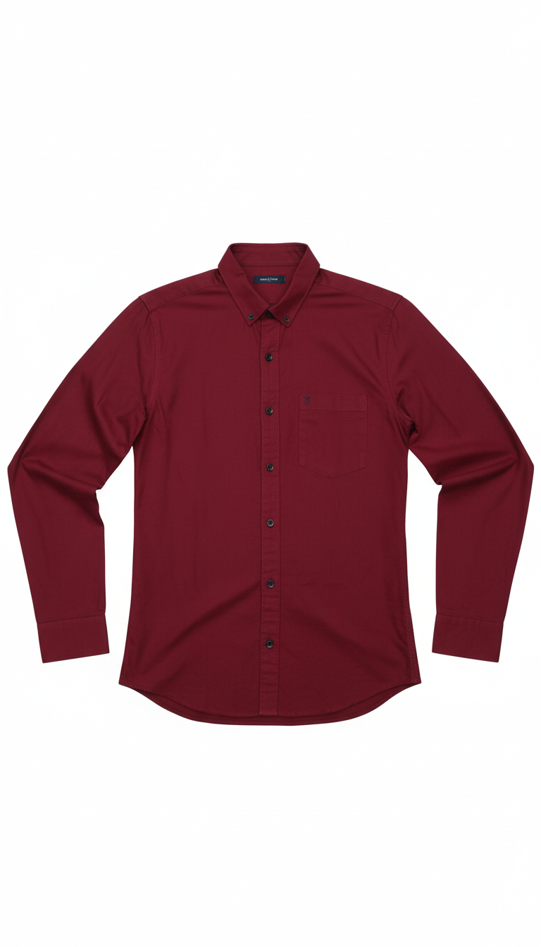 Red Cotton Shirt view 2