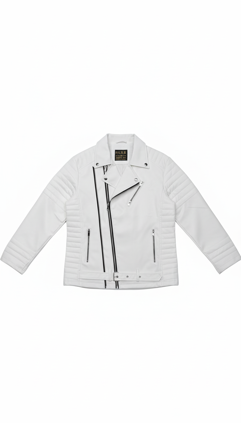 White Quilted Jacket view 2