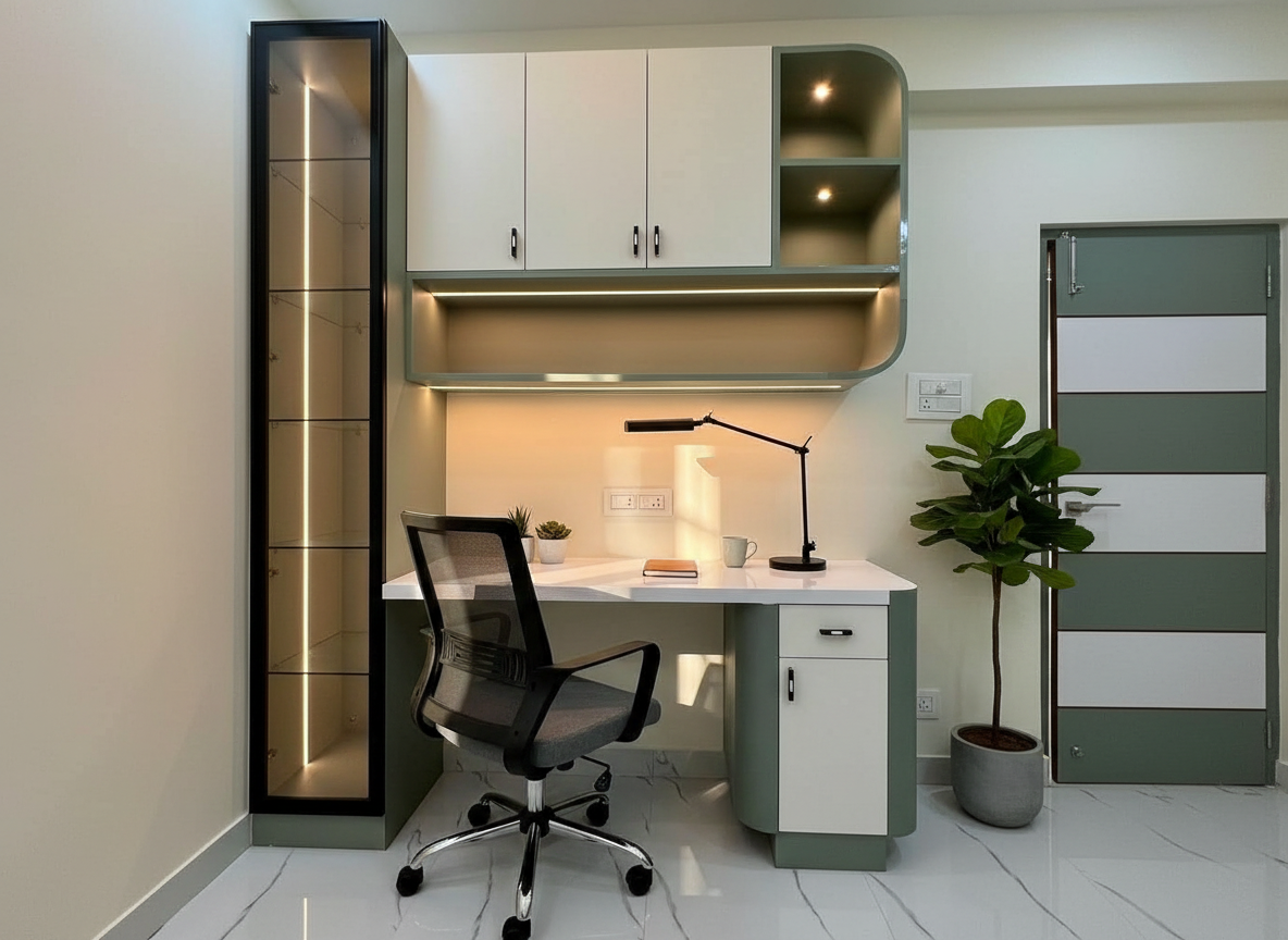 Modular Desk and Shelving Unit